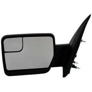 Mirror For 2009-2014 Ford F-150 Front Driver Side Manual Folding Textured Black - Picture 1 of 9