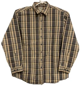 LL Bean Mens Long Sleeve Button Up Plaid Flannel Shirt Size XL-Tall - Picture 1 of 9