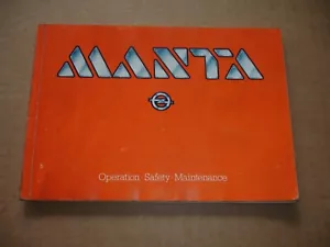 Opel Manta drivers handbook - Picture 1 of 2