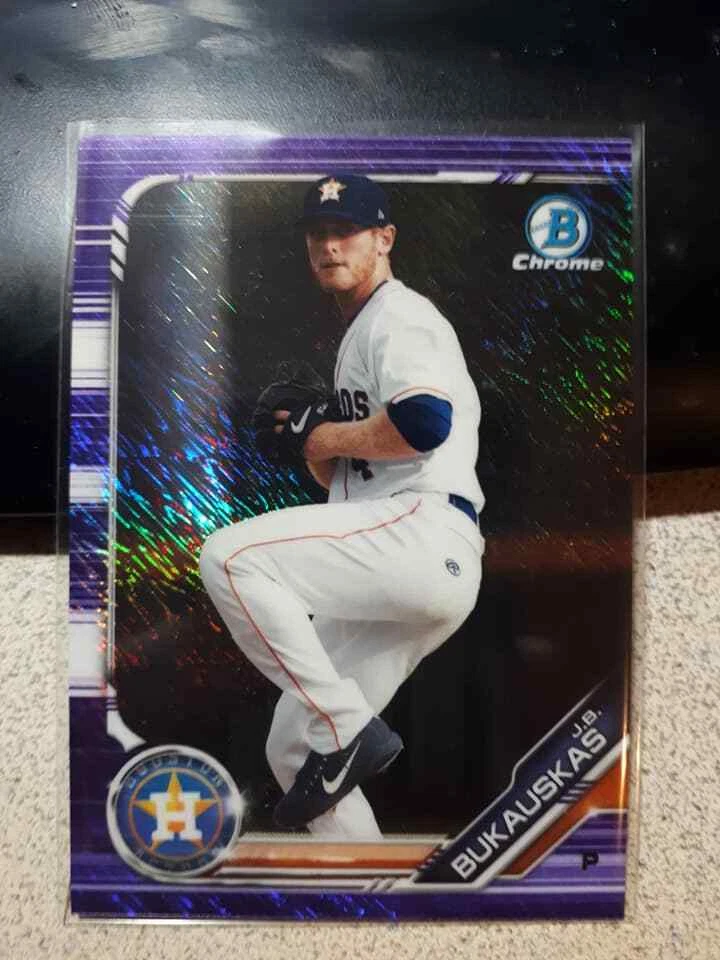 2019 Bowman Chrome Purple Parallel J.B. Bukauskas - Image 1 of 1