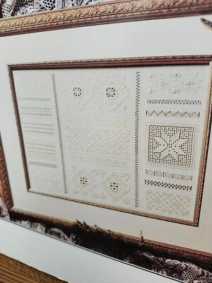 Elizabethan Treasures by Linda Barry Designs for Learning 1996 whitework embroid - Image 1 of 4