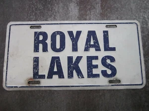 Royal Lakes Dealer Booster American License Number Plate Metal - Picture 1 of 2