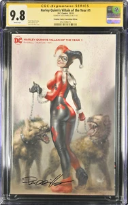 Harley Quinn's Villain of the Year #1 Edizione Parrillo C2E2 CGC SS 9.8 - Foto 1 di 1