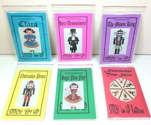 Nutcracker Tree Skirt Pattern + 5 Character Patterns Stitch Em Up Christmas NOS - Picture 1 of 8