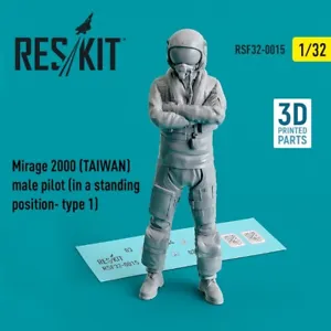 Reskit RSF32-0015 Mirage2000 TAIWAN male pilot in a standing position-type1 1/32 - Picture 1 of 1