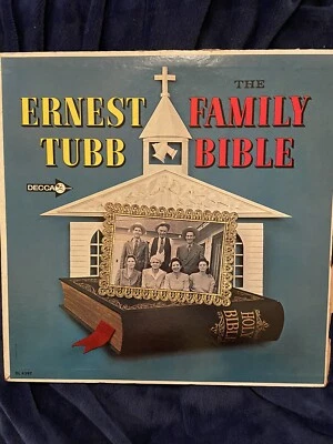 Ernest Tubb & Texas Troubadours - The Family Bible Decca LP DL 3497 1963  - Image 1 of 4
