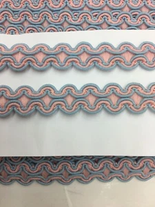 1 “ Multi Color Braid Gimp Trim Lampshades Drapery polyester 3 Yards Gr-203 - Bild 1 von 2