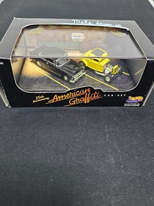 New American Graffiti car set Hot Wheels by Mattel 25h Anniversary Mels drive-in - Picture 1 of 5