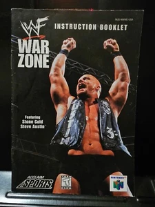 WWF War Zone Nintendo 64 N64 Manual Instruction Booklet Only - Picture 1 of 4