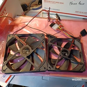 2x Original Antec 140mm & 120mm Cool Case Fan 2-Speed - Picture 1 of 24