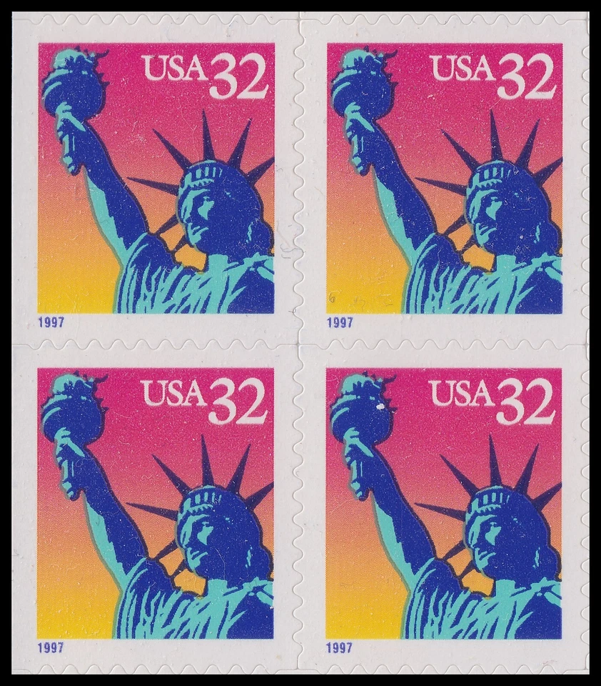 US 3122 Statue of Liberty 32c block 4 MNH 1997 - Image 1 of 1