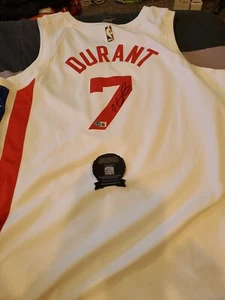 KEVIN DURANT SIGNED NEW JERSEY NETS JERSEY- BECKETT - Picture 1 of 18