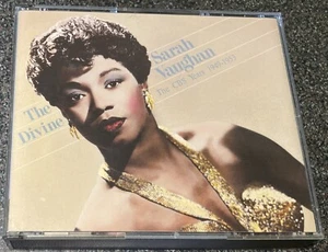 THE DIVINE SARAH VAUGHAN-THE CBS YEARS 1949-1953-ORIG 1988 2xCD-FAT BOX (M/M/M) - Picture 1 of 5
