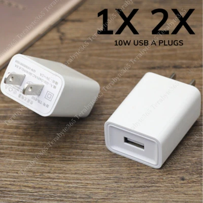 10W 5V 2AWall Fast Charger Block USB A Power Adapter AC  Universal Charging Plug - Image 1 of 4