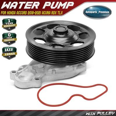 Engine Water Pump for Honda Accord 2018-2021 Acura RDX 2019-2021 L4 2.0L Turbo - Image 1 of 4