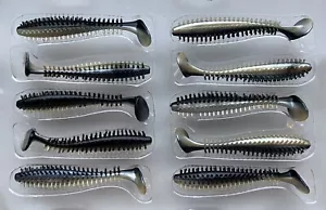Fox Rage Spikey Shad 6cm BLACK N WHITE 1-Stück Gummifisch Zander Barsch - Bild 1 von 1