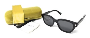 Gucci GG1264SA 001 Sunglasses Men's Black/Gray Lenses Square Shape 52mm NEW - Picture 1 of 8