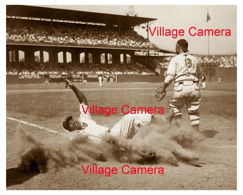 Josh Gibson - Sliding into Home - Negro League All Star Game 1942 Photo 8x10 Cover