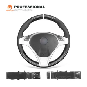 Funda de volante de fibra de carbono PU de gamuza personalizada para Alfa Romeo Giulietta MiTo - Imagen 1 de 10