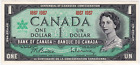 Mazuma *F1635 Canada 1967 QEII Queen Elizabeth II $1 UNC