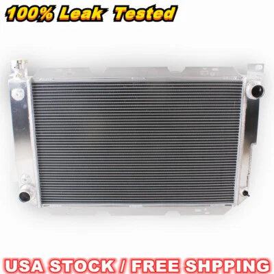 4Row Aluminum Radiator For 1985-1997 1986 Ford F-150 F-250 HD F-350 Bronco V8 - Image 1 of 4