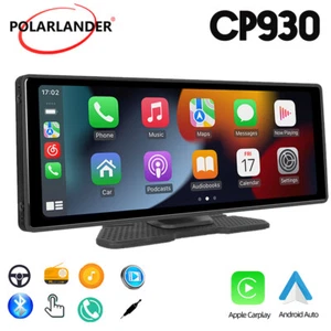 10,26 pulgadas Mirror Link Inalámbrico Carplay Portátil Coche Estéreo GPS Android Automático BT - Imagen 1 de 18
