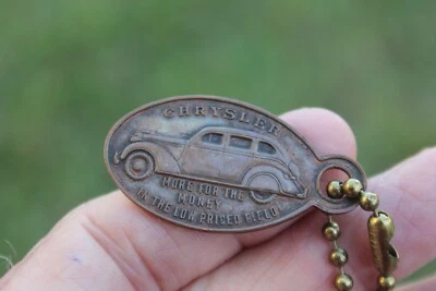 Porta-chaves vintage antigo para automóveis CHRYSLER - Imagem 1 de 4