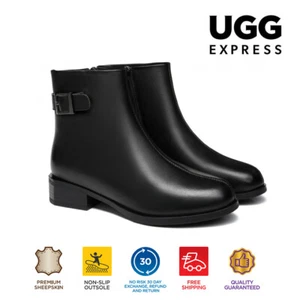 TARRAMARRA® Women Premium Leather Boots Ivana Block Heels - Picture 1 of 22