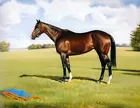 Horses Giclee Art Oil painting HD printed on canvas L3020