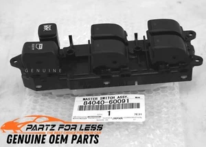 84040-60091 TOYOTA GENUINE MASTER SWITCH ASSY, POWER WINDOW REGULATOR NEW OEM - Picture 1 of 3