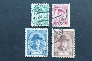 Checoslovaquia MiNr. 332-335 matasellado (AJ 324) - Imagen 1 de 1
