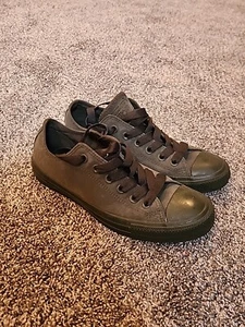 Converse All Star Low Top Sneaker Größe US 7 Herren Unisex Oliv Wildleder - Bild 1 von 7