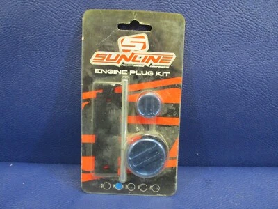 NOS Sunline BLUE Billet Aluminum Engine Plug Kit YZ450F 2006 56-06-002 - Imagem 1 de 3