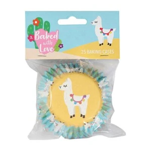 Baked With Love Llama Foil Baking Cases - 2 Pack Sizes - Picture 1 of 1