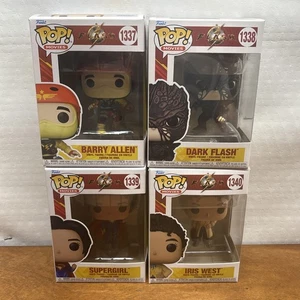 Funko Pop Movied The Flash Lot Of 4 1337, 1338, 1339, 1340 - Picture 1 of 5