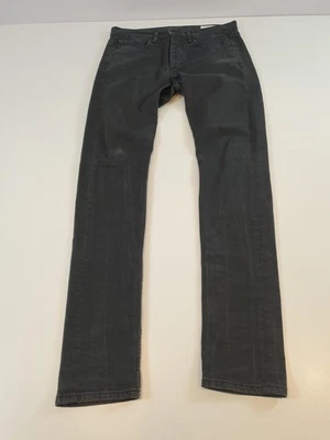 Rag & Bone Standard Issue Pants Mens 30x34 Black 1 Extra Slim Chino Button Fly - Image 1 of 4