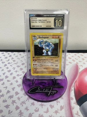 Machoke 034/102 Base Set CGC Pristine 10 (French) Pop 1! - Image 1 of 2