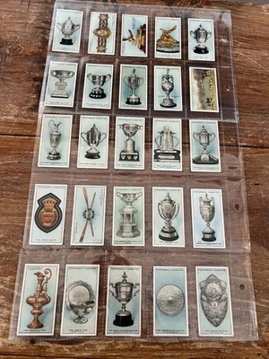 Churchman Cigarette Cards Full Set Of 25 - Sporting Trophies 1927 - Image 1 of 4