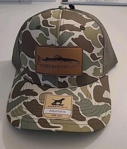 DOVER BLUFF Mütze verstellbar Druckknopflasche Camouflage grün Mesh - Bild 1 von 8