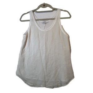 Aritzia Babaton Ivory Silk Tank Top Blouse Women's Size XS - Picture 1 of 10