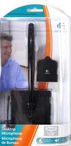 Logitech Desk Microphone 980240-0403 PC Chat Voice Command Speech - Picture 1 of 5