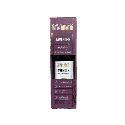 Aura Cacia Essential Oil Lavender | 0.25 fl oz | Pure Botanical Aromatherapy - Image 1 of 4