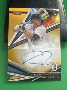 Spencer Torkelson 2022 Bowman's Best of Gold Refractor /50 Auto RC Tigers - Picture 1 of 2