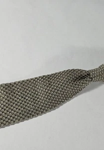Corbata Mondi Di Marco verde champán mezcla de seda crujiente tejida en punta hecha en Italia - Imagen 1 de 4
