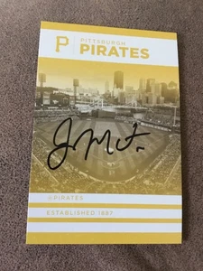 Jason Martin Pittsburgh Pirates Signed Card promotional signing card 3 X 5 - Picture 1 of 1