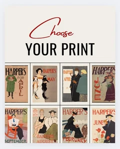 HARPER’s MONTH ART PRINTS|Public Domain ART - Picture 1 of 2