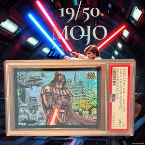 2022 Star Wars Galaxy DARTH VADER & STORMTROOPERS 19/50 Mojo Refractor 59 PSA  9 - Picture 1 of 2