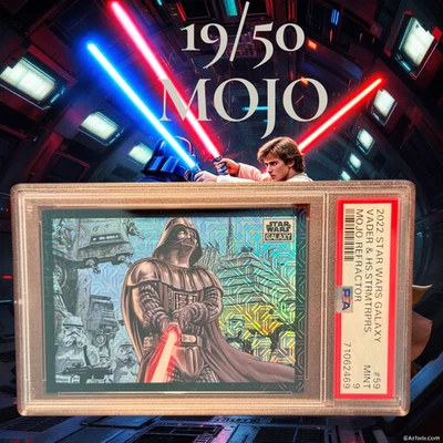 2022 Star Wars Galaxy DARTH VADER & STORMTROOPERS 19/50 Mojo Refractor 59 PSA  9 - Image 1 of 2