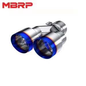 MBRP Armor Pro Staggered Burnt Exhaust Tip 2.5" Inlet/3.5" OD - L 9.5"/R 9" - Picture 1 of 4