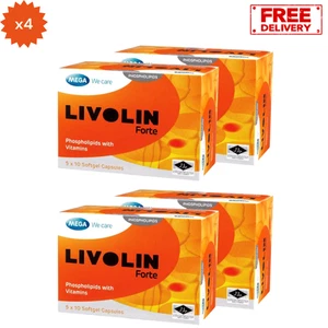 4x Suplemento vitamínico desintoxicación limpieza hepática Livolin Forte años 50 - Imagen 1 de 5